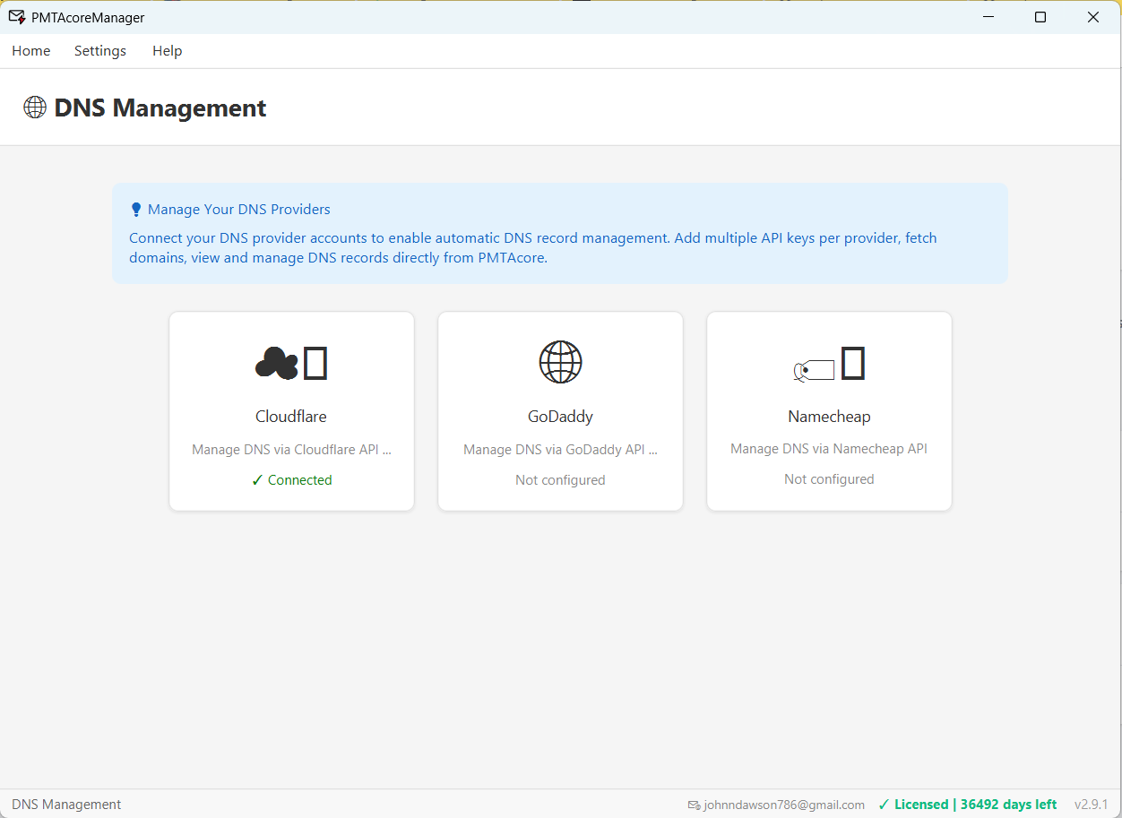 DNS Automation — PMTAcore PowerMTA management tool feature