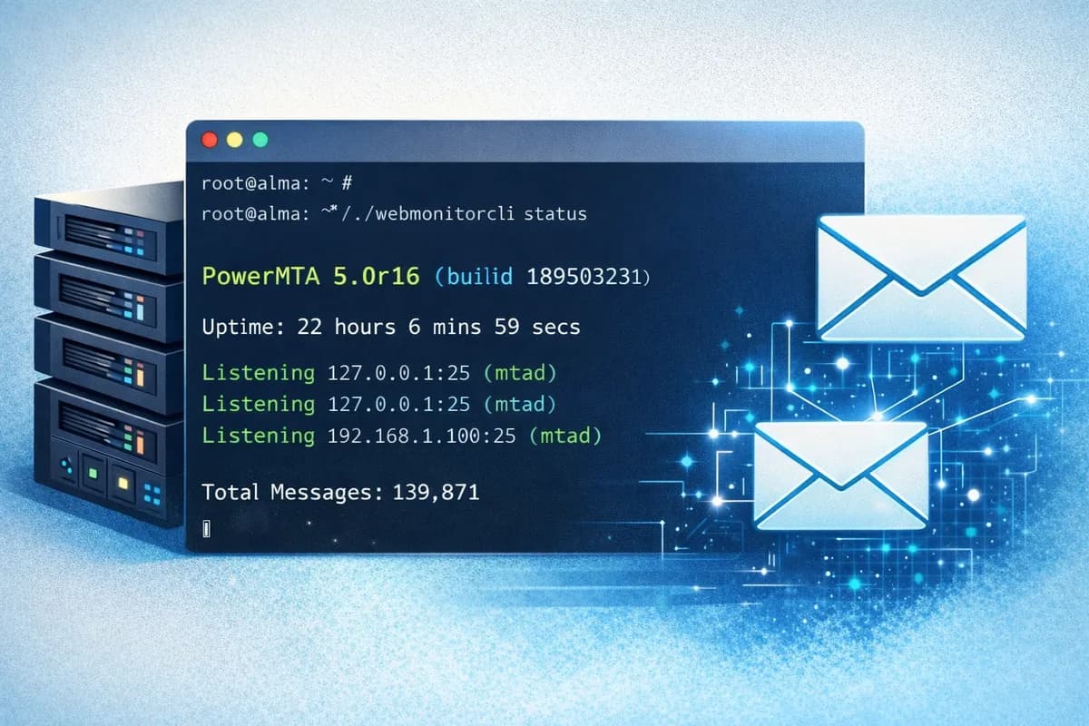 How I Set Up PowerMTA on AlmaLinux 9 in 2026 – Step by Step (No Headaches)