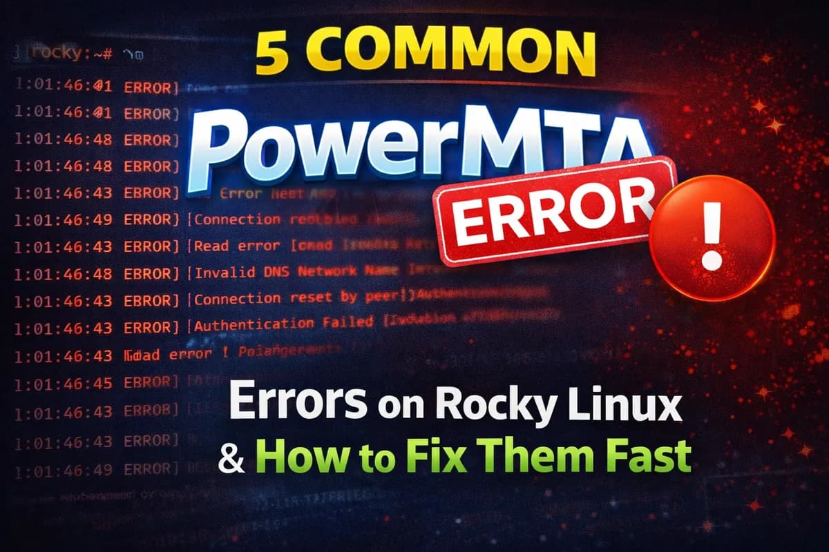 5 Common PowerMTA Errors on Rocky Linux & How to Fix Them Fast