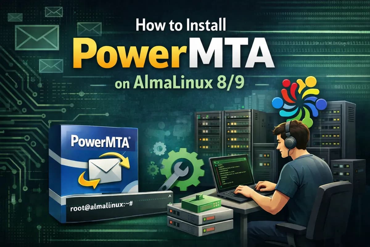 How to Install PowerMTA on AlmaLinux 8/9