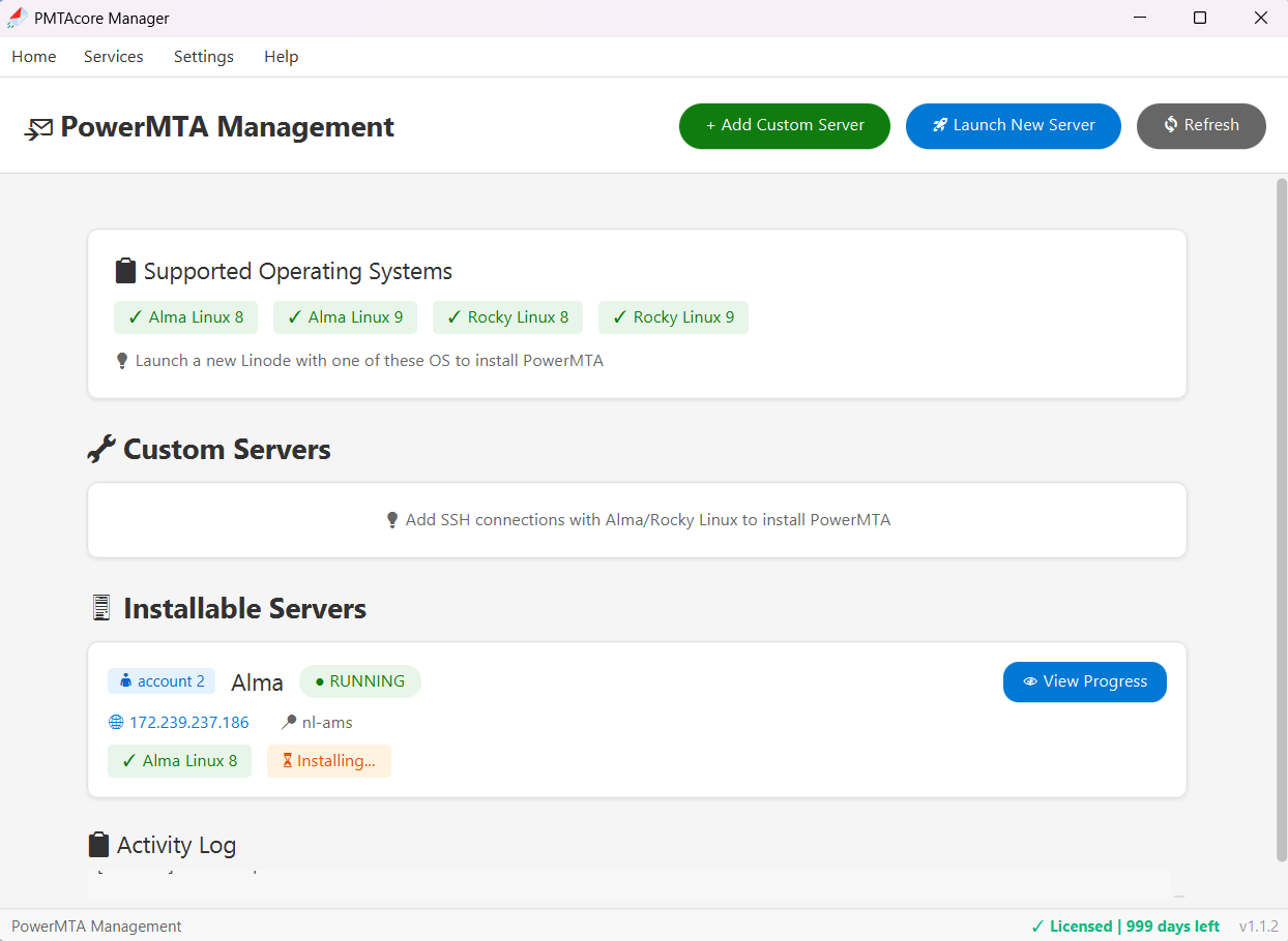 PowerMTA Installation on AlmaLinux and Rocky Linux